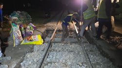 KAI Daop 7 Lanjutkan Perbaikan Jalur Kereta, Tiga Perlintasan di Tulungagung Jadi Sasaran