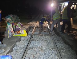 KAI Daop 7 Lanjutkan Perbaikan Jalur Kereta, Tiga Perlintasan di Tulungagung Jadi Sasaran