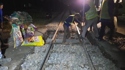 KAI Daop 7 Lanjutkan Perbaikan Jalur Kereta, Tiga Perlintasan di Tulungagung Jadi Sasaran